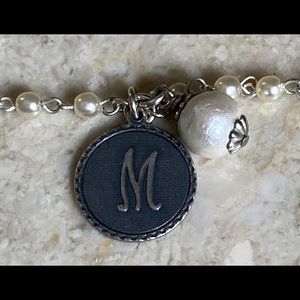John Wind Letter M Pendant Necklace